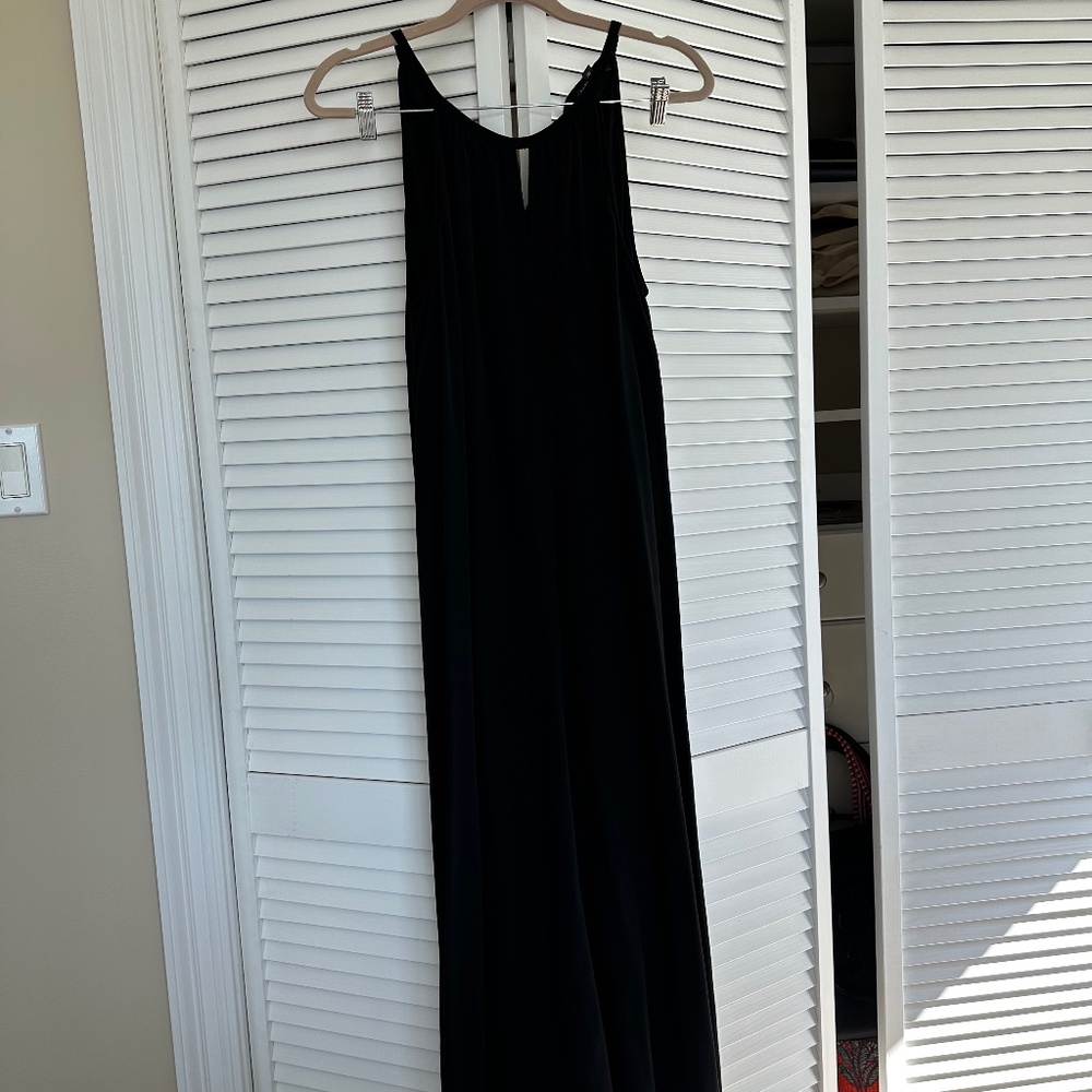 Eileen Fisher Black Maxi Dress size M